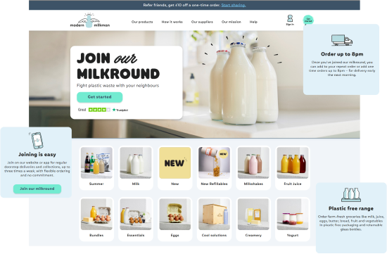 Join Milk | Client Website | Ray Solutions