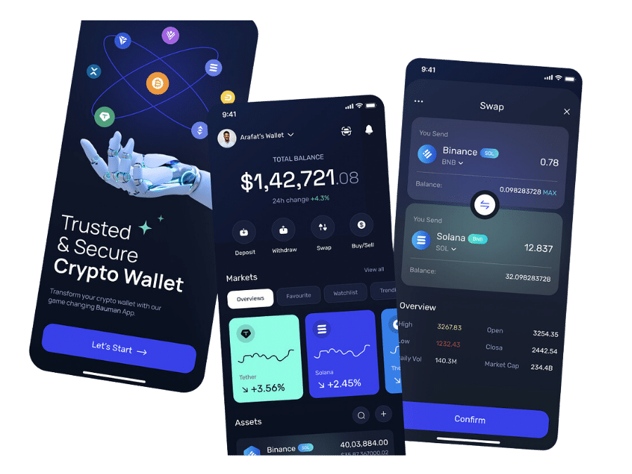 Crypto Wallet | Client | Mobile App Development | Hire Mobile App Developer | Ray Solutions